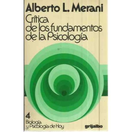 CRÍTICA DE LOS FUNDAMENTOS DE LA PSICOLOGÍA