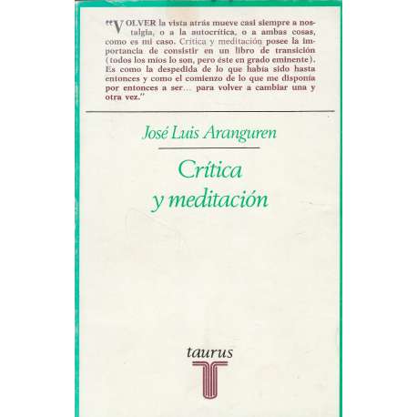 Crítica y meditación