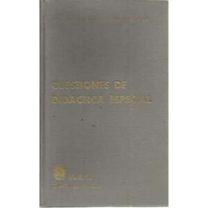 Cuestiones de didactica especial
