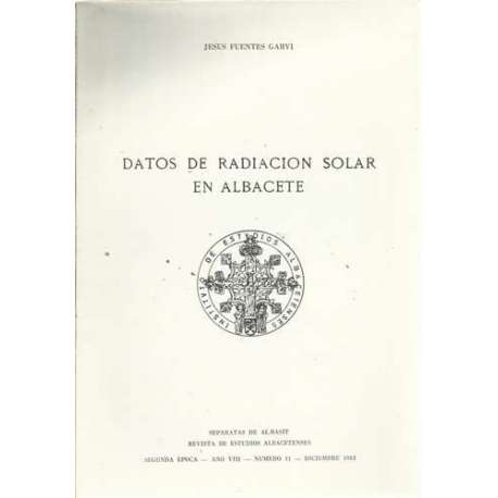Datos de la radiación solar en Albacete