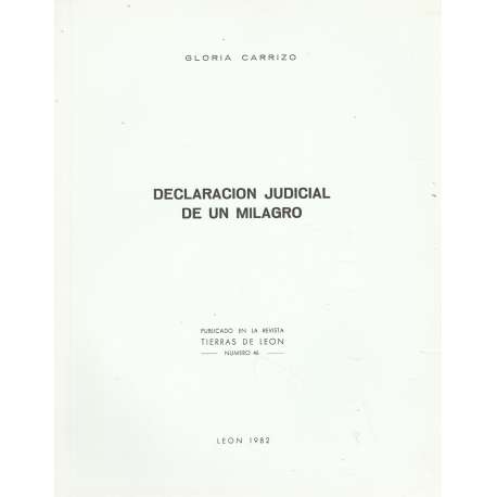 Declaración judicial de un milagro