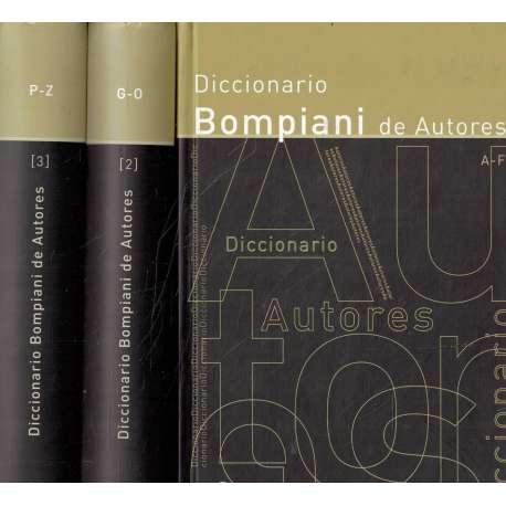 Diccionario Bompiani de Autores. 3 tomos