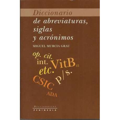 Diccionario de abreviaturas, siglas y acrónimos