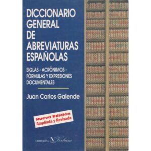 Diccionario general de abreviaturas españolas