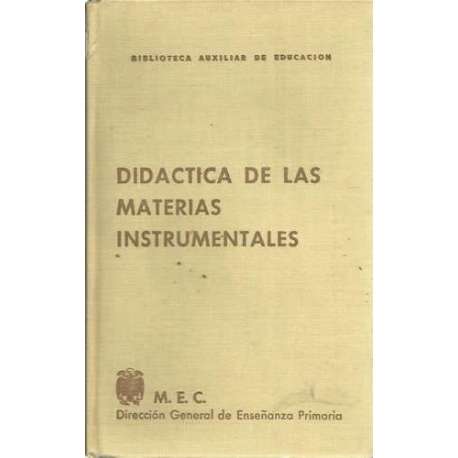 Didactica de las materias instrumentales