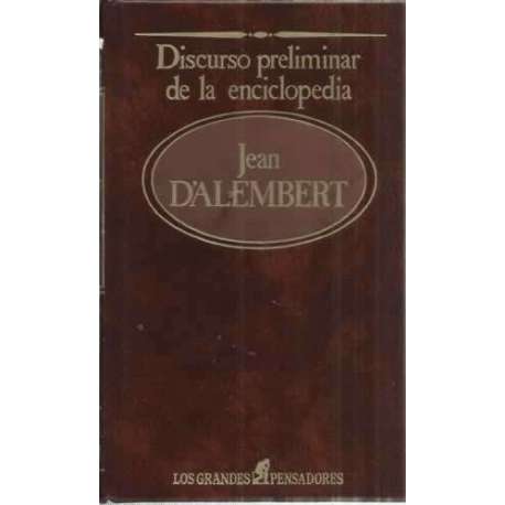 DISCURSO PRELIMINAR DE LA ENCICLOPEDIA