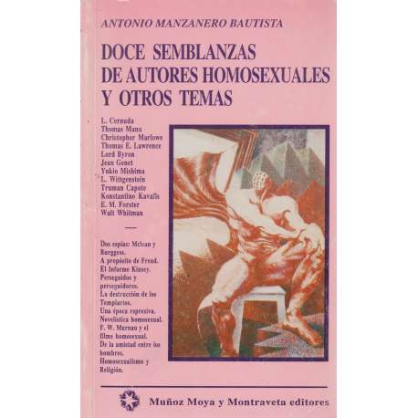 Doce semblanzas de autores homosexuales y otros temas