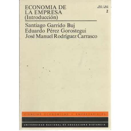 Economía de la empresa. Introducción