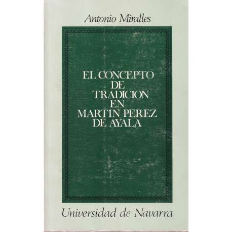 El concepto de tradición en Martín Pérez de Ayala