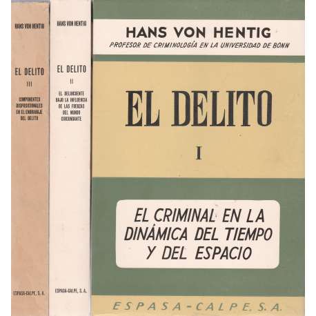 El delito. III tomos