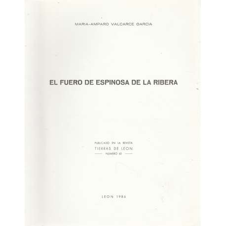 El Fuero de Espinosa de la Ribera