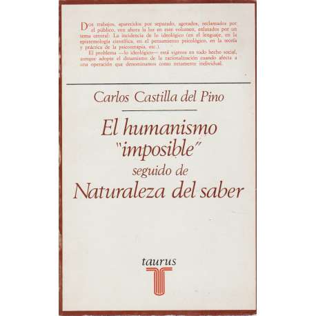 El humanismo "imposible" seguido de naturaleza del saber
