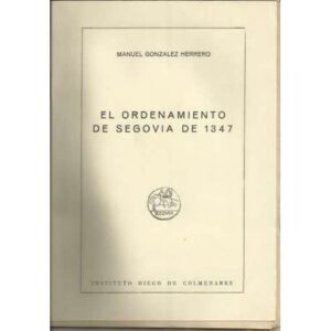 El ordenamiento de Segovia de 1347