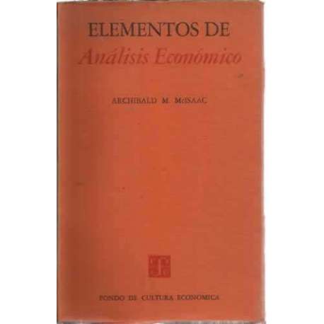 ELEMENTOS DE ANÁLISIS ECONÓMICO
