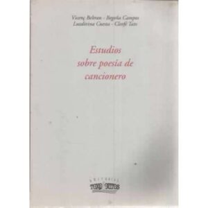 Estudios sobre poesía de cancionero