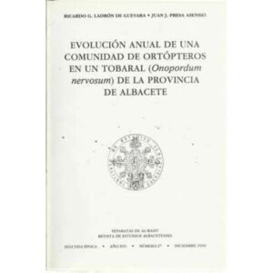 Evolución anual de una comunidad de ortópteros en un Tobaral (Onopordum nervosum) de la provincia de Albacete