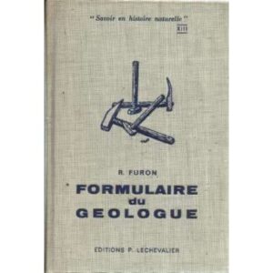 FORMULAIRE DU GEOLOGUE