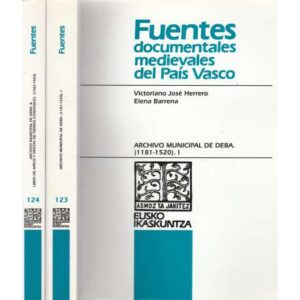 Fuentes documentales medievales del País Vasco. 2 Tomos