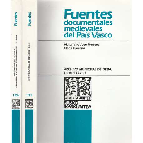 Fuentes documentales medievales del País Vasco. 2 Tomos