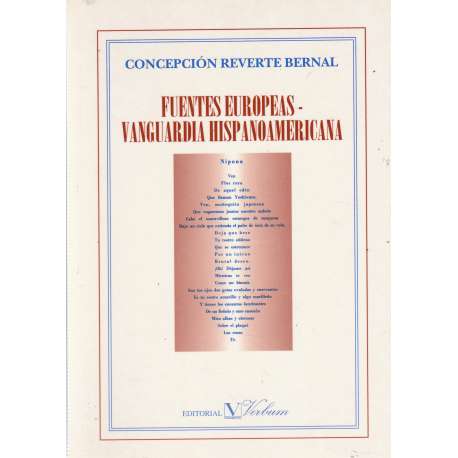 Fuentes europeas - Vanguardia hispanoamericana