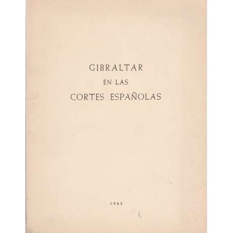 Gibraltar en las cortes españolas