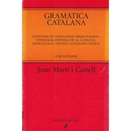 Gramática catalana. Curs superior