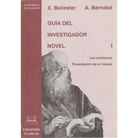 Guía del investigador novel. I