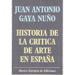 Historia de la crítica de arte en España