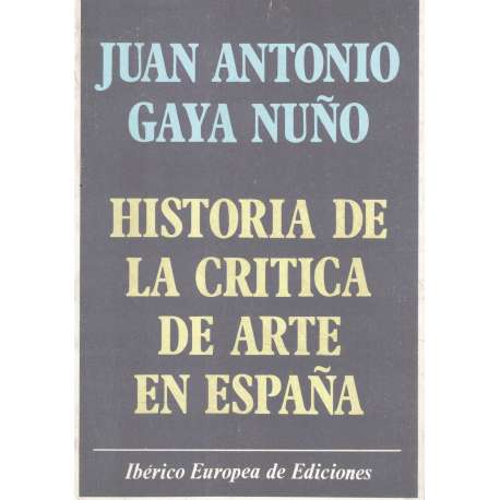 Historia de la crítica de arte en España