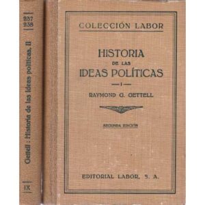 Historia de las ideas políticas. 2 Tomos
