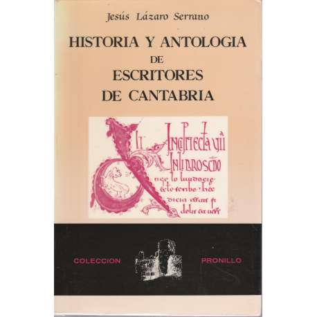 Historia y antología de escritores de Cantabria