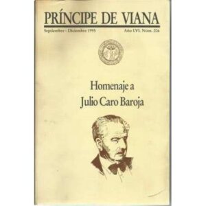Homenaje a Julio Caro Baroja. Príncipe de Viana