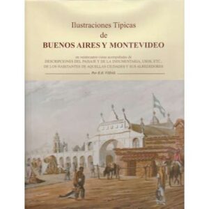 Ilustraciones típicas de Buenos Aires y Montevideo