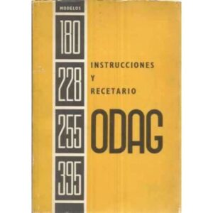 Instrucciones y recetario Odag