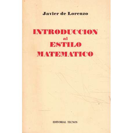 Introducción al estilo matemático