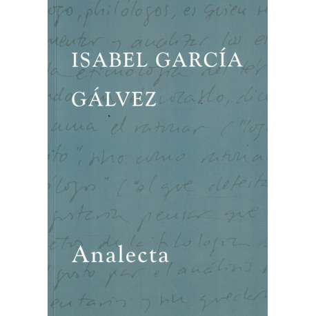Isabel García Gálvez. Analecta
