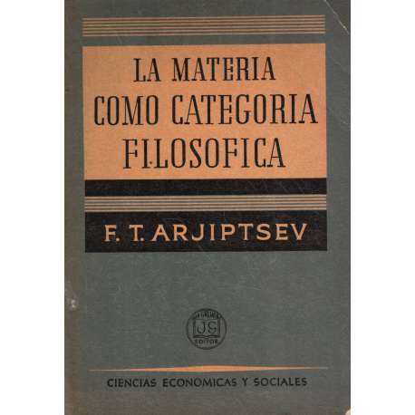 La materia como categoría filosófica