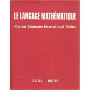 Le langage mathámatique