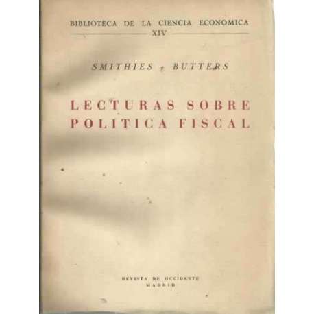 LECTURAS SOBRE POLÍTICA FISCAL