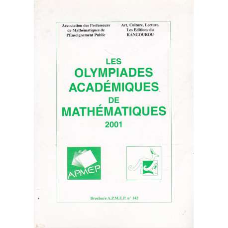 Les olympiades de mathématiques 2001