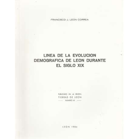Línea de la evolución demográfica de León durante el Siglo XIX