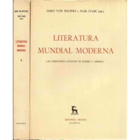 Literatura mundial moderna. 2 tomos