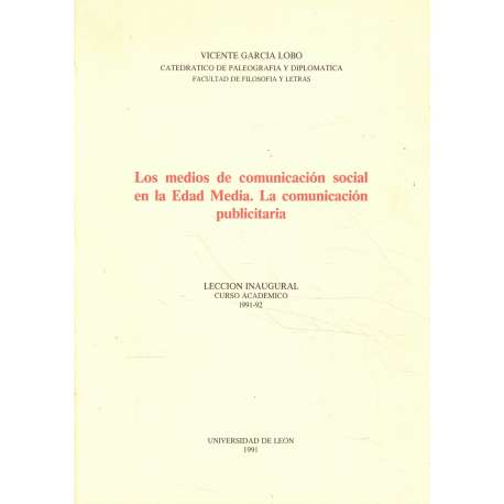 Los medios de comunicación social en la Edad Media. La comunicación publicitaria