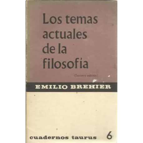 Los temas actuales de la filosofía