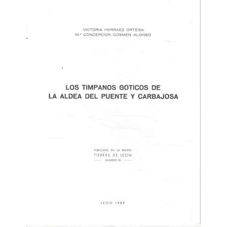 Los tímpanos góticos de La Aldea del Puente y Carbajosa