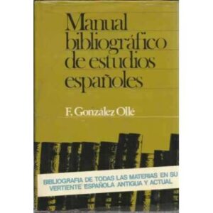 Manual bibliográfico de estudios españoles