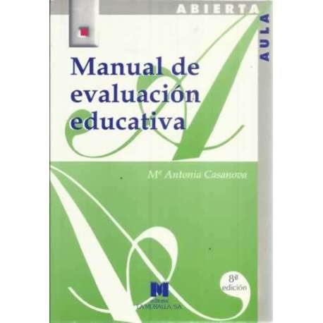 Manual de evaluación educativa