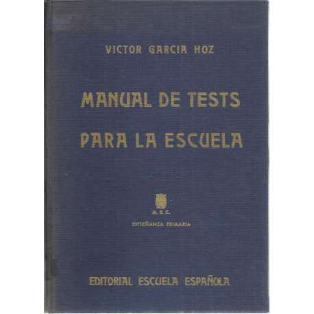 Manual de tests para la escuela
