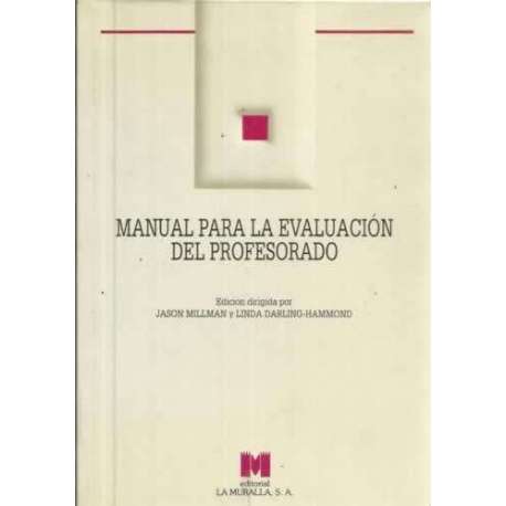 Manual para la evaluación del profesorado