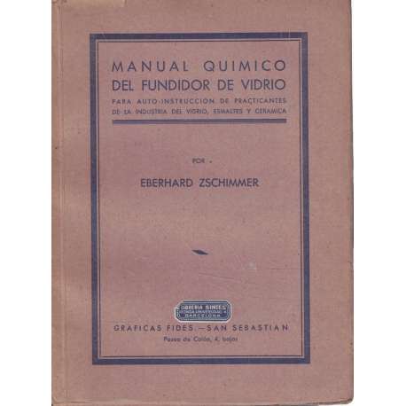 Manual químico del fundidor de vidrio